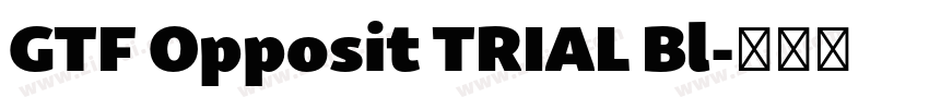 GTF Opposit TRIAL Bl字体转换